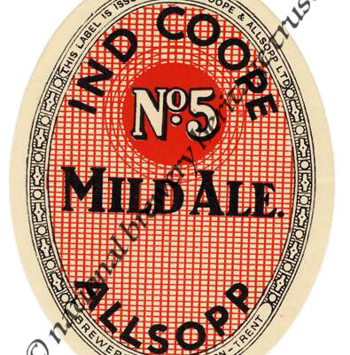 Ind Coope & Allsopp Ltd. No5 Mild Ale