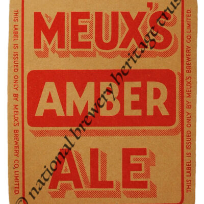 Meux’s Brewery Co. Ltd. Amber Ale