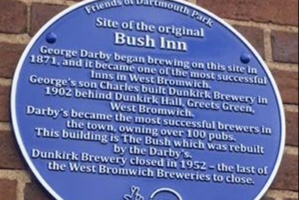 Darby’s Blue Plaque